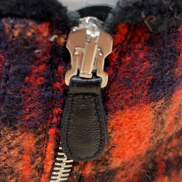 HOST PIC CHLOE SUSANNA WOOL TARTAN AND SHEARLING BOOTS WITH SILVER RIVETS SZ38.5 - Picture 13 of 15